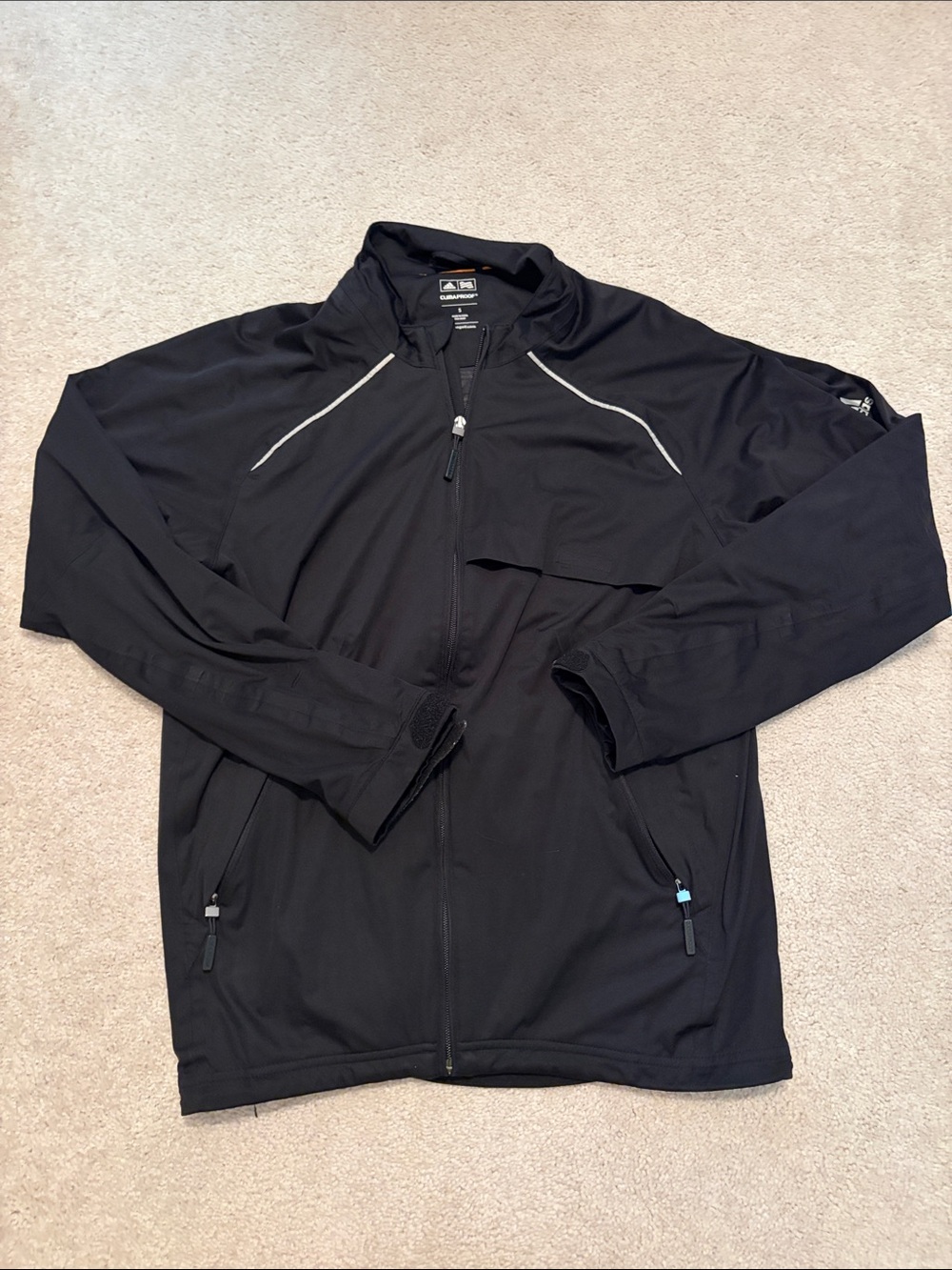 Men's Black Full-Zip Jacket - golf Performance Layer